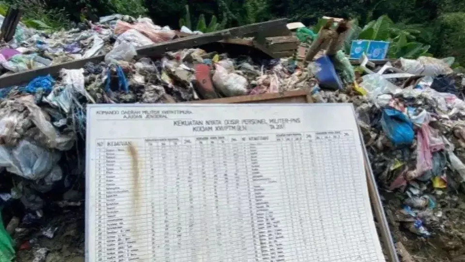 Viral Sampah Kodam XV/Pattimura di Lokasi Tak Resmi, Pihak Kodam Sampaikan Permintaan Maaf